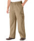 Фото #1 товара Брюки Kingsize с карманами KingSize Big & Tall Full-Elastic Waist Cargo Pants