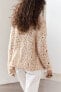 Knit cardigan with trims