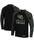 ფოტო #1 პროდუქტის Men's Black, Camo LSU Tigers OHT Military-Inspired Appreciation Big and Tall Raglan Long Sleeve T-shirt