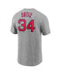 ფოტო #2 პროდუქტის Men's David Ortiz Heather Gray Boston Red Sox Name and Number T-shirt