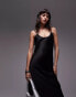 Фото #4 товара Topshop cami scoop maxi slip dress in black