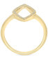 ფოტო #4 პროდუქტის Diamond Rhombus Statement Ring (1/10 ct. t.w.) in 14k Gold or 14k White Gold, Created for Macy's