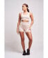 ფოტო #2 პროდუქტის Women's Nomex Recycled Rib Racer Sports Bra - Mink