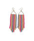 Фото #1 товара INK + ALLOY Emilie Arrow Beaded Fringe Earrings Kelly Green