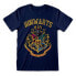 HEROES Official Harry Potter Hogwarts Faded Crest short sleeve T-shirt