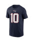 Фото #3 товара Men's Mac Jones Navy New England Patriots 2021 NFL Draft First Round Pick Player Name & Number T-shirt