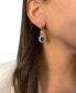 ფოტო #2 პროდუქტის Deep Sea Blue Topaz (3-1/2 ct. t.w.) & Diamond (1-5/8 ct. t.w.) Drop Earrings in 14k Rose Gold