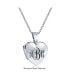 ფოტო #5 პროდუქტის Simple Plain Puff Heart Shaped Photo Lockets For Women That Hold Pictures Polished .925 Silver Locket Necklace Pendant