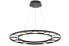 Фото #1 товара Люстра подвесная Maytoni Decorative Lighting Fad с дизайнерской подвеской, материал Acryl, Metall, цвет Черный, 9 ламп, 9 x 63 Вт, IP20, LED, 3000 K, 9 x 311,11 lm, 360 °, H: 1500 мм, D: 800 мм, 4 кг.