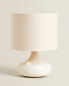 Small table lamp with ceramic base