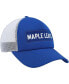 Фото #4 товара Men's Blue, White Toronto Maple Leafs Team Plate Trucker Snapback Hat