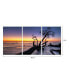 Фото #2 товара Decor Hawaii Sunset 3 Piece Wrapped Canvas Wall Art Set -27" x 60"