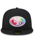 Фото #2 товара Men's Black San Francisco 49ers 2023 NFL Crucial Catch 59FIFTY Fitted Hat