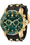 Invicta Men's 6984 Pro Diver Collection Chronograph Green Dial Black Polyuret...