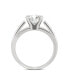 ფოტო #3 პროდუქტის Moissanite Solitaire Ring 1-9/10 ct. t.w. Diamond Equivalent in 14k White Gold