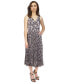 Фото #6 товара Платье средней длины Michael Kors с плиссировкой и принтом под кожу змеи