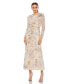 ფოტო #1 პროდუქტის Women's Embellished High Neck Long Sleeve Dress