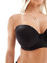 Ivory Rose Fuller Bust 2 pack strapless bra in beige and black