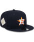 Фото #1 товара Men's Navy Houston Astros 2017 World Series Side Patch 9FIFTY Snapback Hat