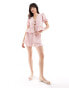 Miss Selfridge puff sleeve tie front top co-ord in pink gingham Розовый, M - EU 40-42 - фото #3