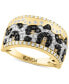 ფოტო #1 პროდუქტის EFFY® Diamond Multicolor Animal Print Statement Ring (5/8 ct. t.w.) in 14k Gold