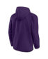 Фото #3 товара Men's Purple, Gray Phoenix Suns Anorak Flagrant Foul Color-Block Raglan Hoodie Half-Zip Jacket