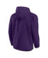 Men's Purple, Gray Phoenix Suns Anorak Flagrant Foul Color-Block Raglan Hoodie Half-Zip Jacket