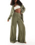 Фото #1 товара Southbeach oversized beach trousers in olive