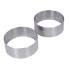 KITCHENCRAFT 9x3.5 cm Stainless Steel Cooking Rings 2 Units