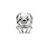 Фото #1 товара Thomas Sabo Damen Bead 925 Silber Silber/Schwarz Hase K0191-041-11