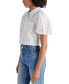 ფოტო #3 პროდუქტის Women's Reece Cotton Poplin Puff-Sleeve Top