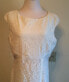 Фото #3 товара Платье American Living Cap Sleeve Scoop Neck Fit Flare Lace Floral Ivory 14