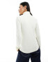 Фото #6 товара Only roll neck top in off white