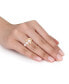 ფოტო #2 პროდუქტის Cultured Freshwater Pearl (5 - 7-1/2mm) Heart Ring in Gold-Tone Plated Sterling Silver