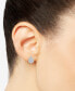 ფოტო #2 პროდუქტის Diamond Pear Cluster Stud Earrings (1/4 ct. t.w.) in Sterling Silver
