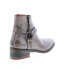 Фото #15 товара Bed Stu Winslet F328001 Womens Gray Leather Zipper Casual Dress Boots
