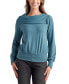 ფოტო #1 პროდუქტის Juniors' Sueded Mini-Rib Long-Sleeve Sweater