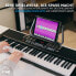 Фото #4 товара MAX KB4 Keyboard Piano, 61 Keys, Music Stand, 255 Sounds, 255 Rhythms, 50 Demos, Automatic Accompaniment, Digital Piano Keyboard for Beginners - Black
