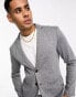 Jack & Jones Premium slim fit jersey suit jacket with slim trouser in dark grey melange