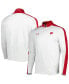 ფოტო #3 პროდუქტის Men's White Wisconsin Badgers Lightweight Mock Neck Performance Quarter-Zip Jacket