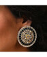 ფოტო #2 პროდუქტის Women's Black Stone Stud Earrings