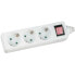 Фото #1 товара InLine Socket strip - 3-way earth contact CEE 7/3 - with switch - white - 3m