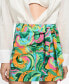 ფოტო #1 პროდუქტის Women's Bow Detail Printed Mini-Skirt