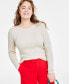 Фото #2 товара Women's Bow-Back Metallic-Knit Sweater, Created for Macy's