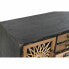 Фото #7 товара Тумба с ящиками DKD Home Decor Чёрный Натуральный Ель Деревянный MDF Vintage 87 x 34 x 81,5 cm