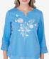 Petite Paradise Island Floral Eyelet Embroidery Top