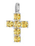 Фото #1 товара Silver pendant with zircons Fancy Energy Yellow FEY03