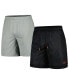 Фото #1 товара Men's and Women's Black, Gray WNBA Logowoman Team 13 Performance Reversible Shorts