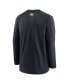 Фото #4 товара Men's Navy Cleveland Guardians Authentic Collection Logo Performance Long Sleeve T-shirt