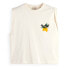 Фото #3 товара SCOTCH & SODA Loose Fit Folded Shoulder Detail sleeveless T-shirt